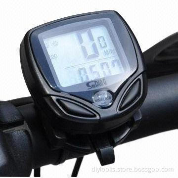 14 Function Black LCD Waterproof Wireless Multifunctional Bicycle Speedometer